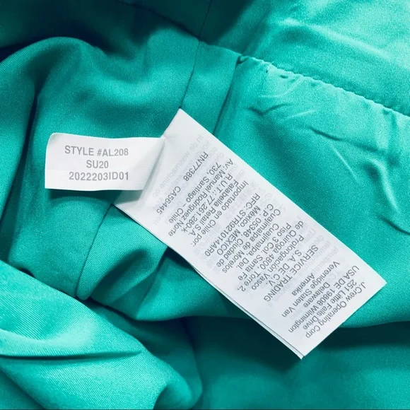 NWOT J. Crew Avocado Green Scalloped Hem Midi Pencil Skirt | 4 - Picture 6 of 6